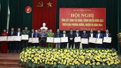 VIDEO: Vĩnh Tường tổng kết công tác Đảng, chính quyền năm 2023, triển khai  nhiệm vụ năm 2024