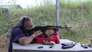 Polish FB Tantal Wz88 AK74 Variant on the range