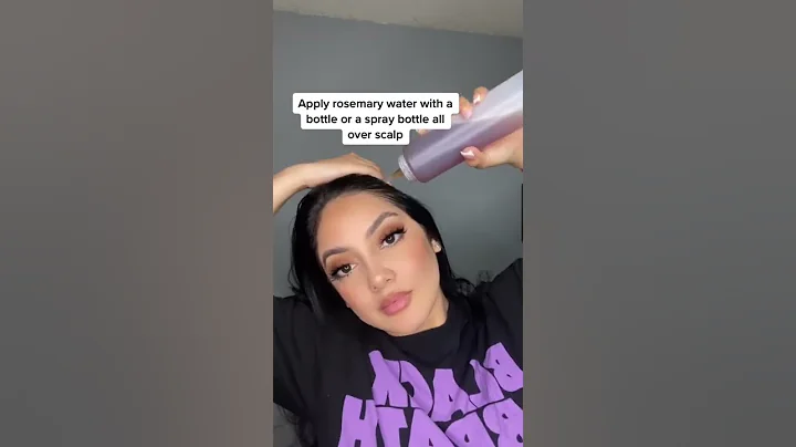 How to apply Rosemary Water 🌱 #hair #hairgrowth #shorts #haircare #rosemary
