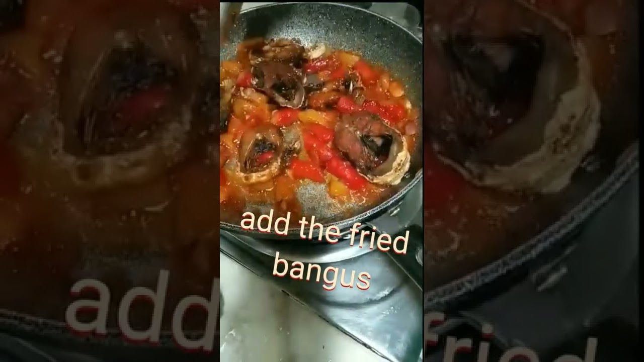 Fried bangus with hotdog  and unsalted black beans