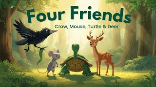 Full Four Friends | Crow, Mouse, Turtle & Deer | Inspiring Moral Story for Kids in English  Update