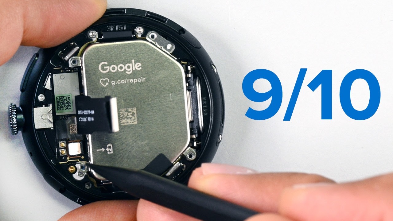 YouTube thumbnail for “Pixel Watch 5 Repairability Is in a League of Its Own” by iFixit