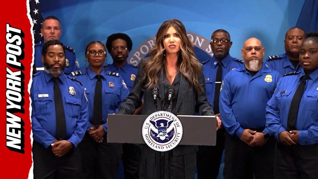 Кристи Ноэм раздала бонусные чеки на 10 тысяч долларов агентам TSA после 43-дневного перерыва в р...