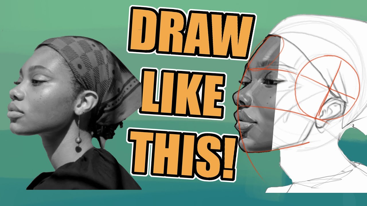 How to Draw Portraits Like This (Step by Step Loomis Method Tutorial ...