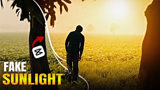 How To Add Fake Sun Light In Mobile | Fake Light Editing In Capcut 