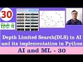 Depth Limited Search(DLS) in Artificial Intelligence & its implementation in Python|AI&ML|हिंदी में|