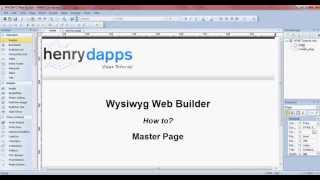 Master Frame - Wysiwyg Web Builder