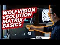 WolfVision vSolution MATRIX Basics