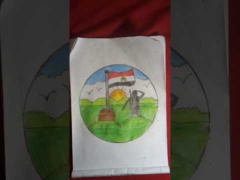 رسم حرب 6 أكتوبر سهله جدآ وبسيطه الفيديو كامل في القناه