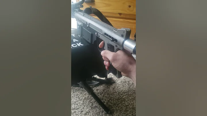 Tippmann 98 custom heavy machinegun dry fire demon...