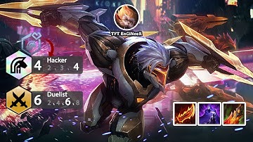 TFT Set 8 - ZED ⭐⭐ hacker 4 - 70% Omnivamp for this ZED | Set 8 Teamfight Tactics PBE