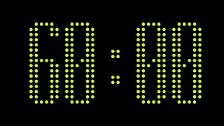 60:00 Electric Lime LED Countdown Timer