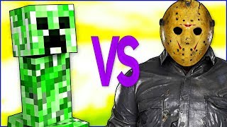 MINECRAFT VS FRIDAY THE 13TH | СУПЕР РЭП БИТВА | Майнкрафт игра ПРОТИВ Пятница 13 Джейсон Вурхиз