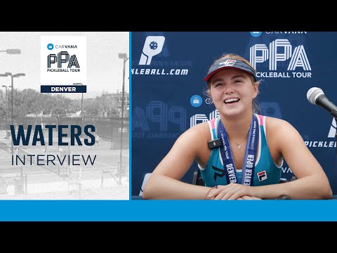 Anna Leigh Waters - Women's Singles Gold Medal Interview