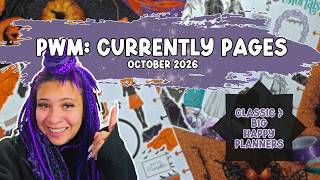 Plan With Me | 2026 October Currently Spreads | Classic & Big The Happy Planners 💜