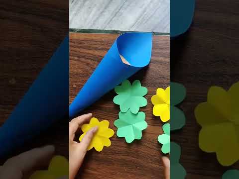 Diy Paper Flower Bouquet Art Colors Craft Papercraft Artwork Shorts Youtube