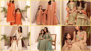 Mother Daughter Same Dress Design 2024 ✨ Mother Daughter Matching Dress Designing Ideas For Eid 2024