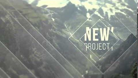 Flash Square Parallax Introduction After Effects Template