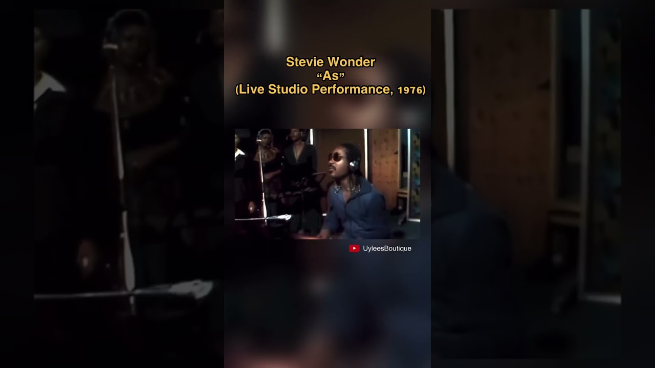 Stevie Wonder – “As” (Live Studio Performance, 1976) - YouTube