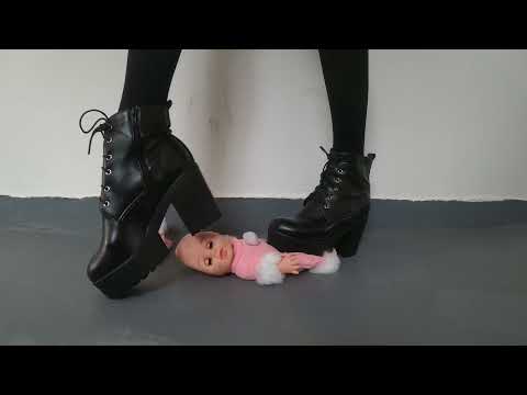 Christmas presents for little baby doll | trample doll under platform ankle boots