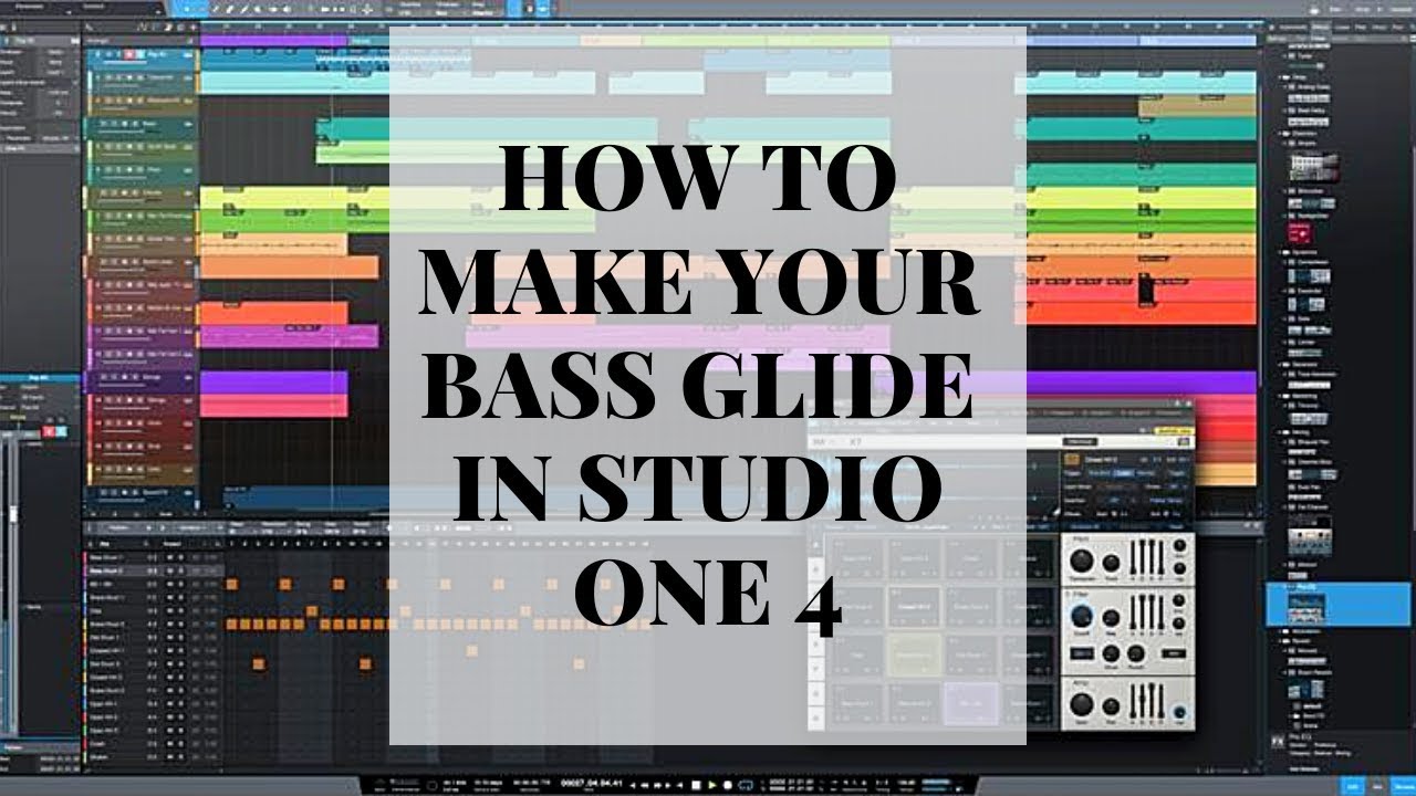 Presonus Studio One 4 How To Make Your Bass Glide Pitch Bend Youtube