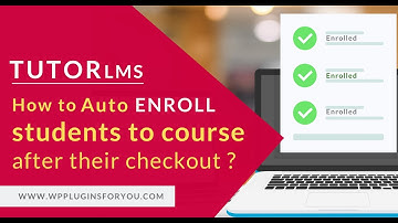 Tutor LMS : How to auto ENROLL students automatically to course after they checkout?