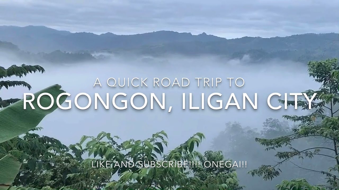 Road trip to see the foggy mountain view along Rogongon, Iligan City
