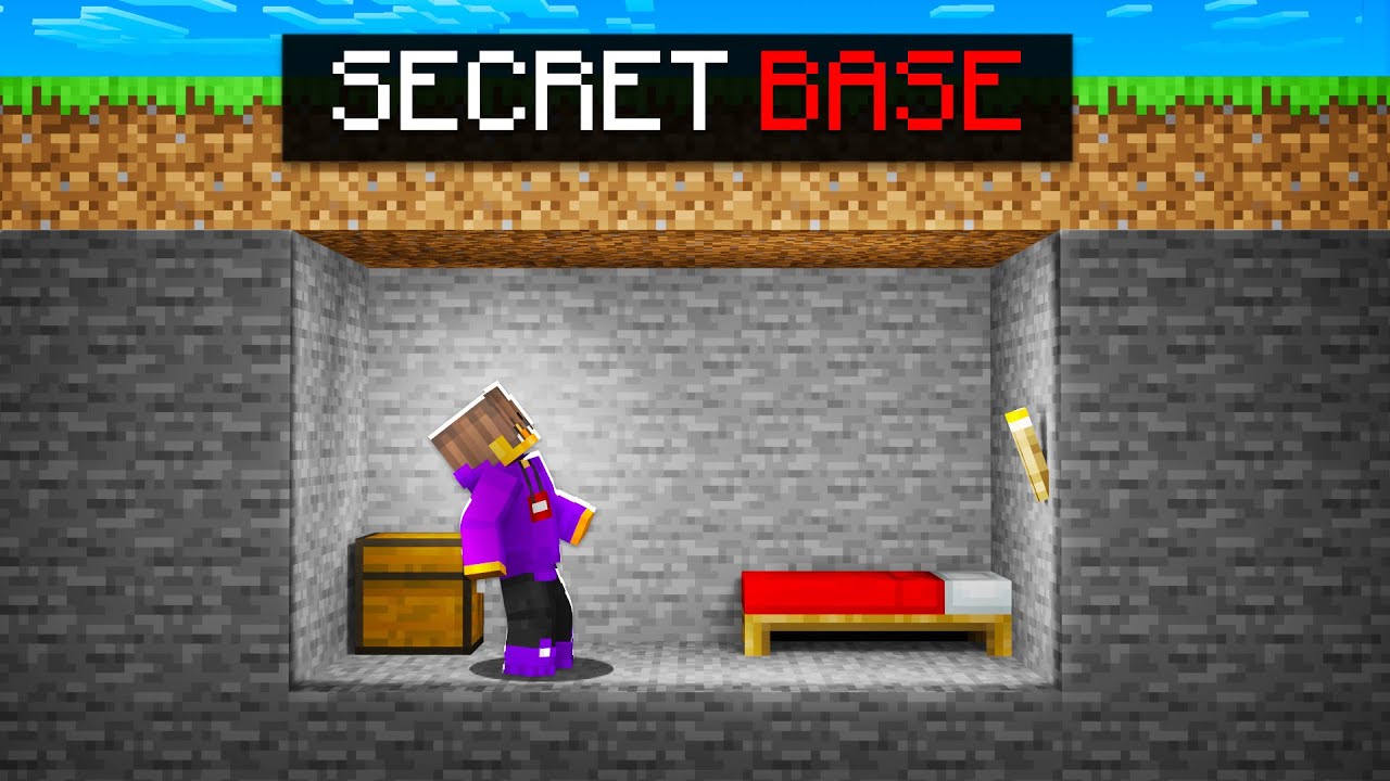 I built the Ultimate Secret Underground Base in Minecraft! - YouTube