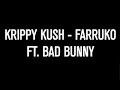 Farruko- krippy kush ft bad bunny lyrics