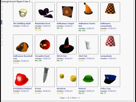 My Roblox Hats 10 12 08 Youtube