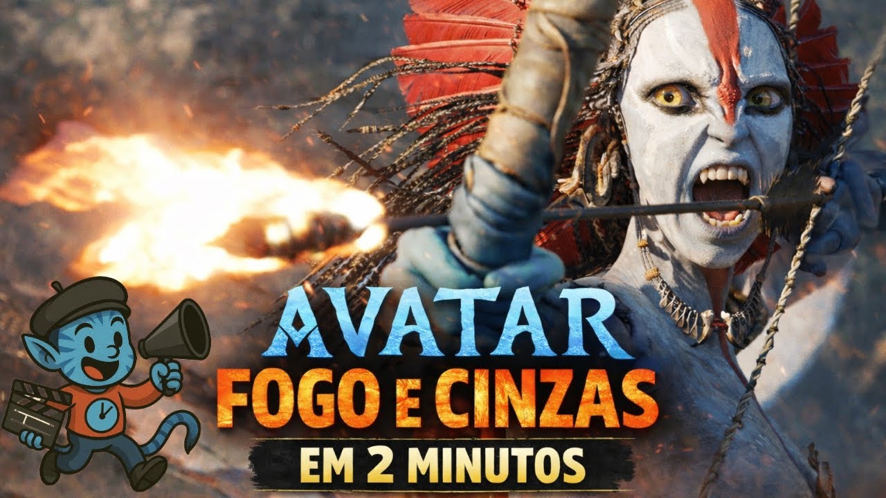 AVATAR FOGO  E CINZAS, EM 2 MINUTOS.