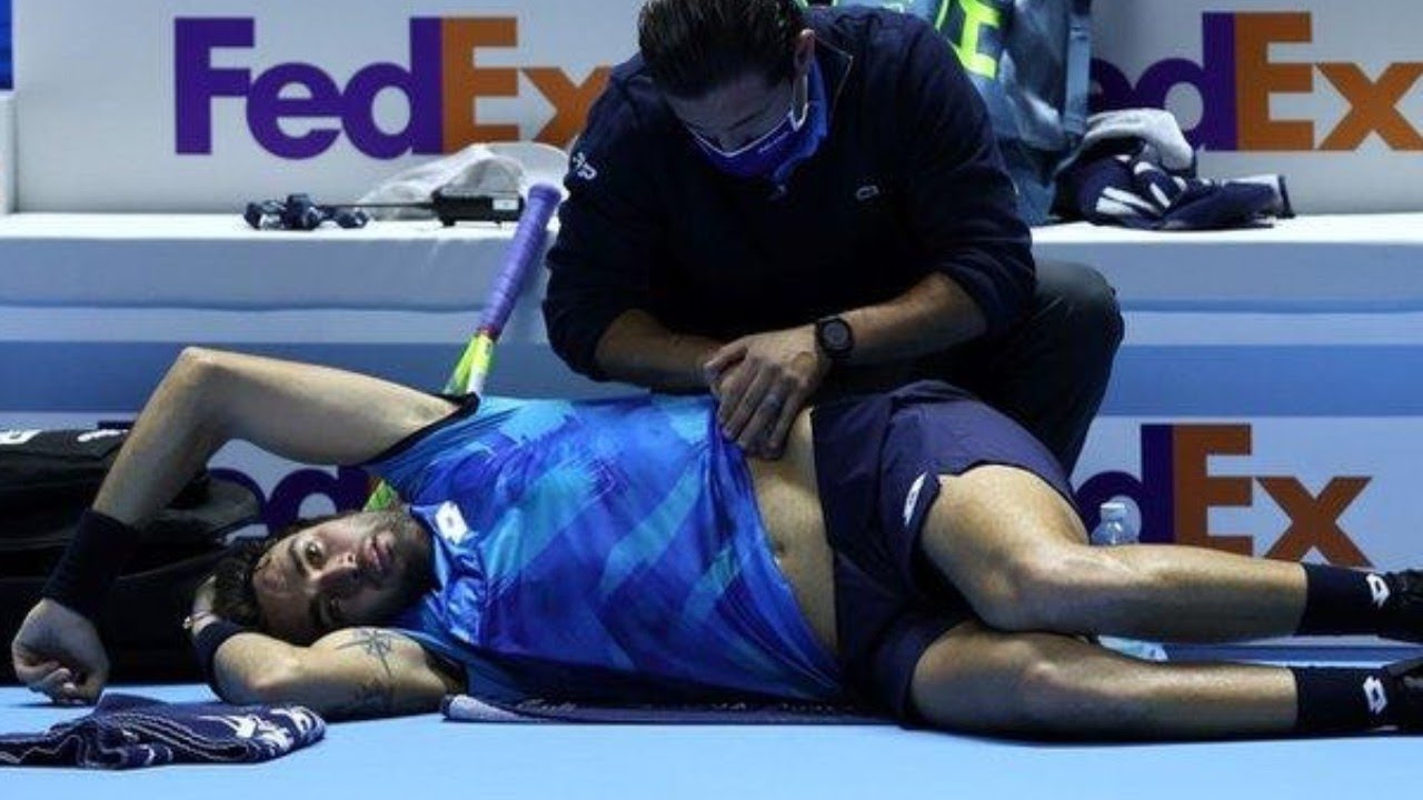 Causes and prevention of left obliques injury | Matteo Berrettini | ATP Tour Finals