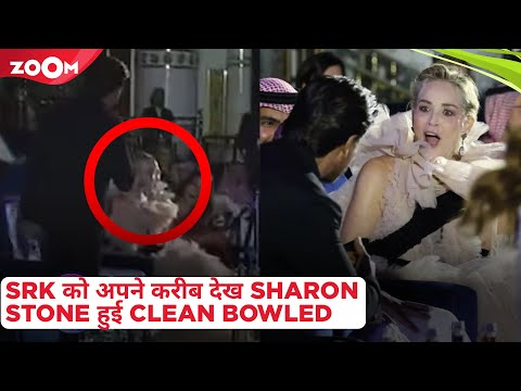 Hollywood actress Sharon Stone gets SHOCKED after seeing Shah Rukh Khan next to her - ZOOMTV