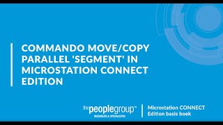 Voorbeeld bij commando Move/copy parallel 'segment' in MicroStation CONNECT Edition.