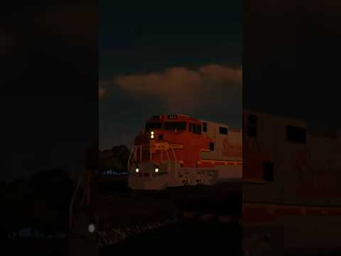BNSF Warbonnet carrying Intermodal #train #bnsf #railway #shorts #subscribe #roblox #railfanning
