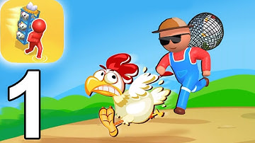 Catch The Hen 3D - Gameplay Walkthrough Trailer (iOS Android)