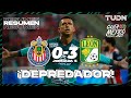 Resumen y goles | Chivas 0-3 León | Grita México BBVA AP2021 - J5 | TUDN