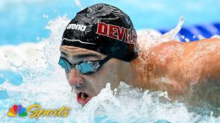 Ilya Kharun breaks records in men's 50m butterfly final at USA Swimming Championships | NBC Sports