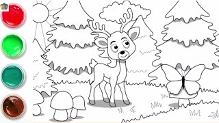 Animals Coloring Drawing with Easy Steps for Kids and Toddlers screenshot 1