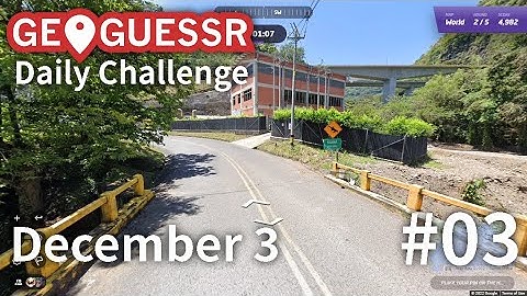 Geoguessr: Daily Challenge - December 3, 2022 [#03]