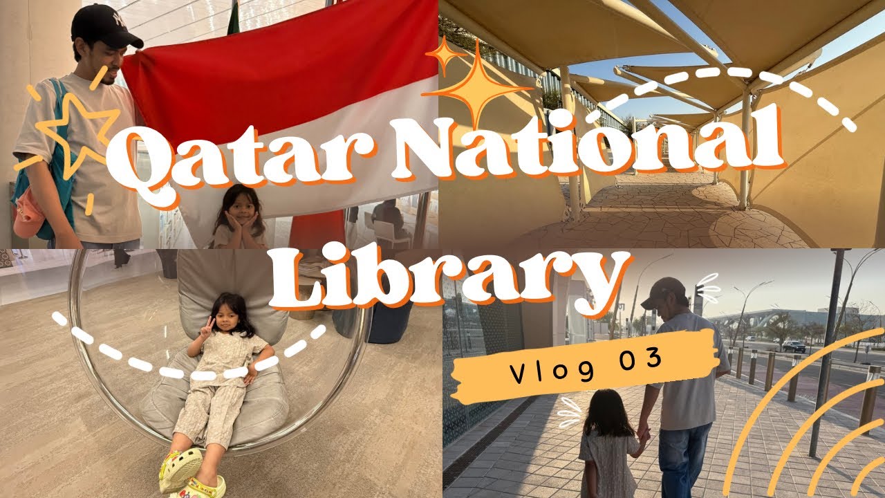Berkunjung ke Qatar National Library sambil naik Metro - Vlog 03