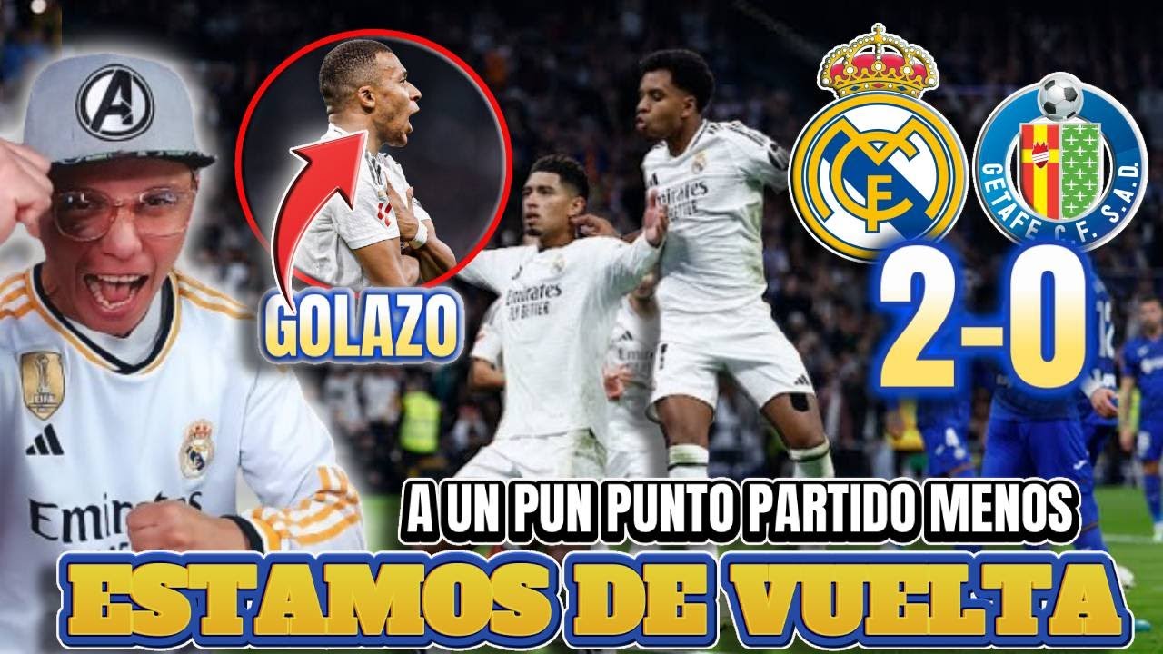 REAL MADRID 2-0 GETAFE EL REAL MADRID SE PONE A UNO Y PARTIDO MENOS # ...
