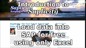 Introduction to Saplicity