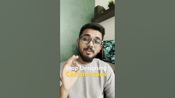 Stop designing custom icons #ui #icons #design