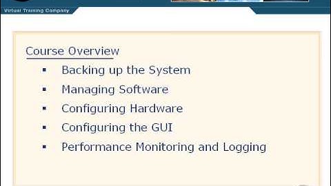 VTC Player   Unix System Administration Essentials, Course Overview