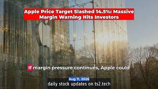 Apple Price Target Slashed 14.5%: Massive Margin Warning Hits Investors #NASDAQAAPL #StockMarket