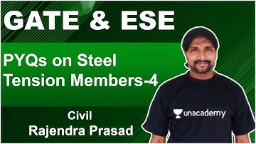 PYQs on Steel Tension Members-4 | Civil Engineering | Rajendra Prasad