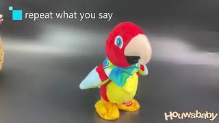 Houwsbaby Talking Parrot Repeats What You Say Walking Electric Interactive Animated Toy screenshot 1