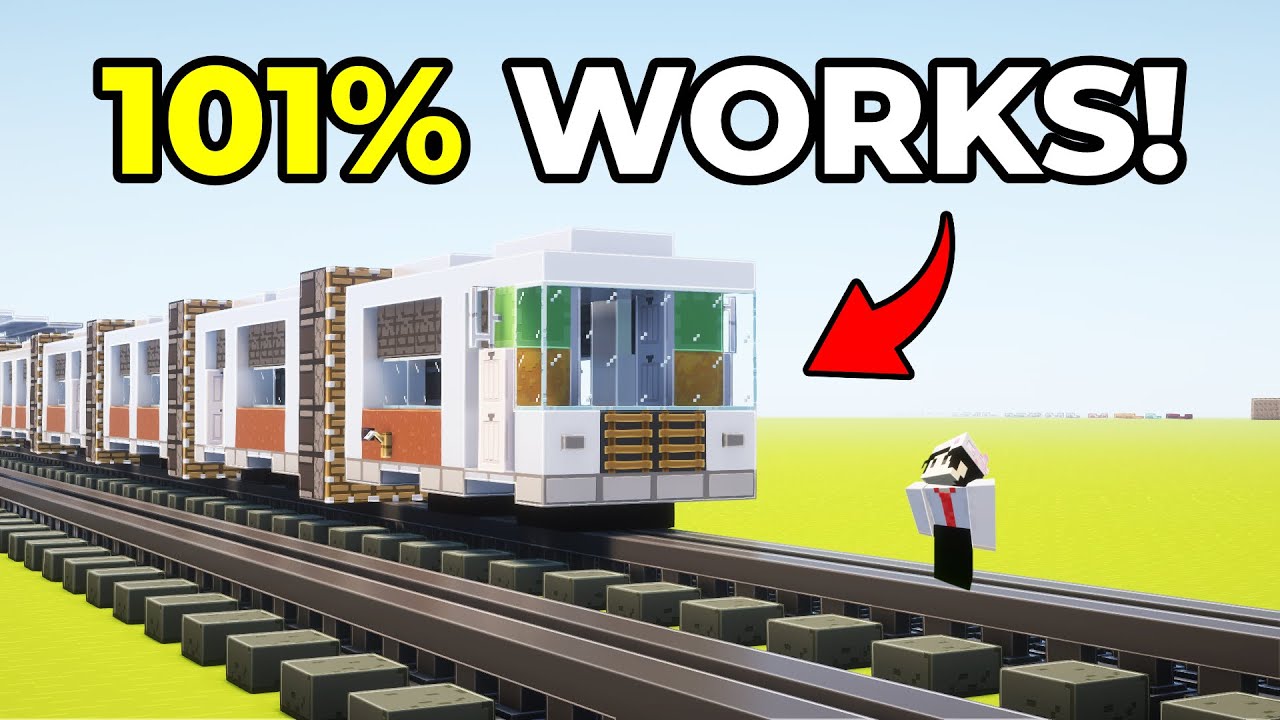MINECRAFT Working Train! (101% not clickbait)