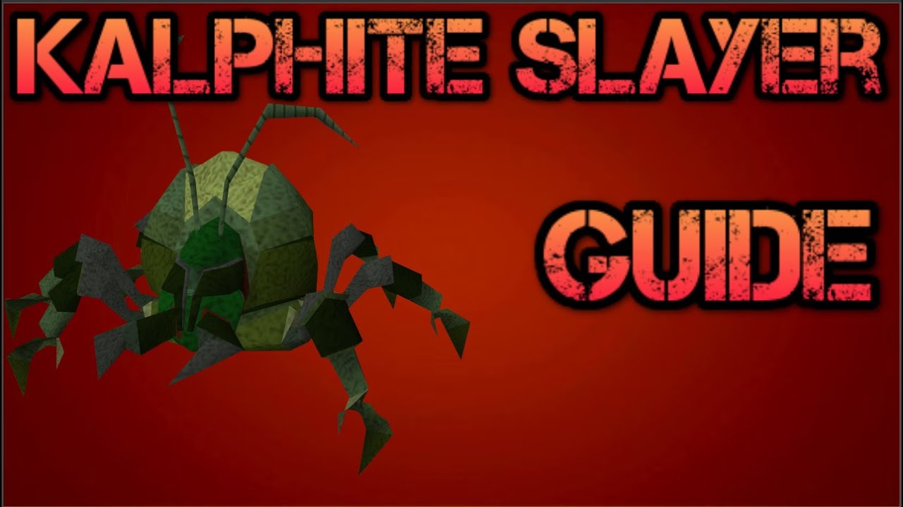 OSRS: Ultimate Kalphite Slayer Guide (2007 Old School RuneScape) 2015 HD - YouTube